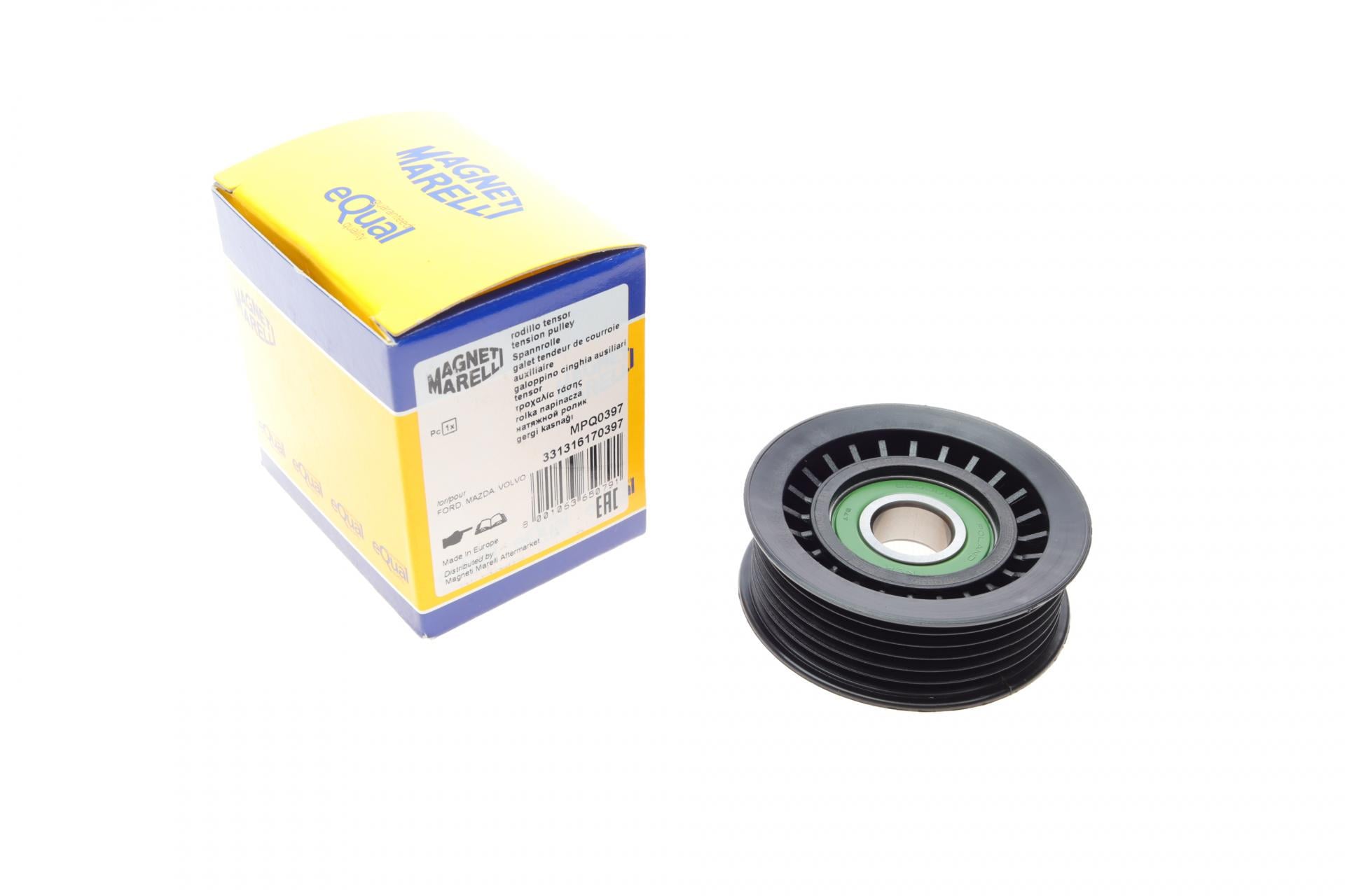Ролик генератора MAGNETI MARELLI Ford Focus 1.8/2.0i 04-12 натяжной MPQ0397 (331316170397 MAGNETI MARELLI)