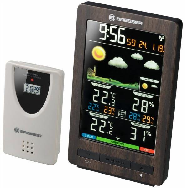Метеостанция Bresser ClimaTemp WS Brown