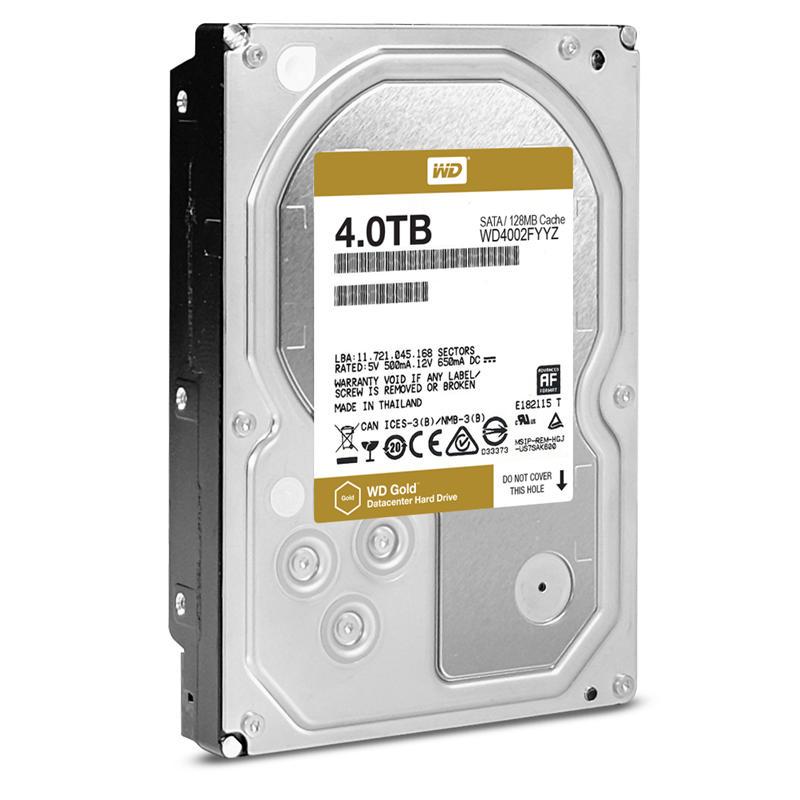 Жесткий диск WD Gold HDD 3,5" SATA 4TB 7200rpm/128MB (WD4002FYYZ) - фото 2 Жесткий диск WD Gold HDD 3,5" SATA 4TB 7200rpm/128MB (WD4002FYYZ) - фото 2