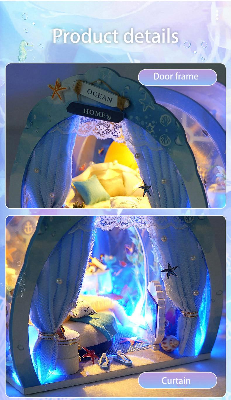 Ляльковий будиночок Ocean house з підсвічуванням 16х18х14,5 см (VA-Dollhouse) - фото 7 Ляльковий будиночок Ocean house з підсвічуванням 16х18х14,5 см (VA-Dollhouse) - фото 7