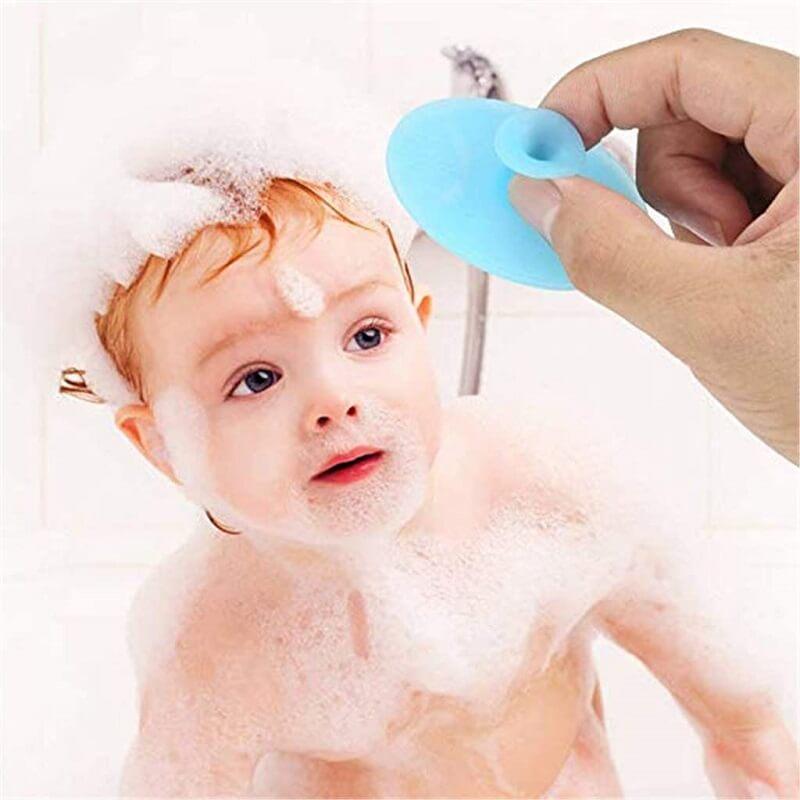 Щетка для очищения кожи малыша от желтых корочек Scrubber Baby силиконовая (4825121986201) - фото 6