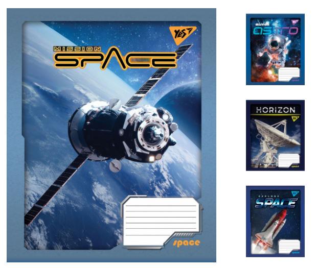 Зошити учнівські у лінійку YES Space 18 арк. 25 шт. в уп. (MTT-182878)