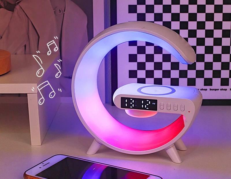 Настільна лампа смарт G63 RGB G-Smart Light з бездротовою зарядкою 10W та Bluetooth колонкою 15 см (1601001) - фото 7