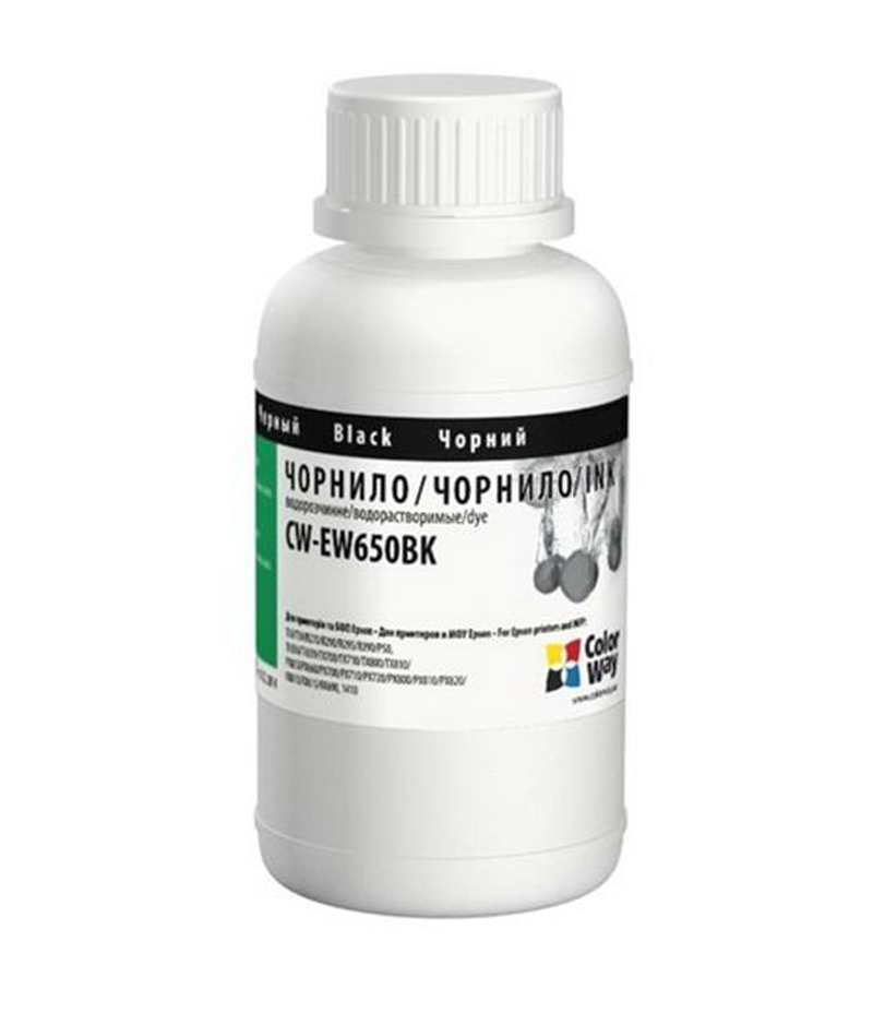 Чорнило ColorWay TX650 Epson Stylus Photo 200 мл Black (CW-EW650BK02) Чорнило ColorWay TX650 Epson Stylus Photo 200 мл Black (CW-EW650BK02)