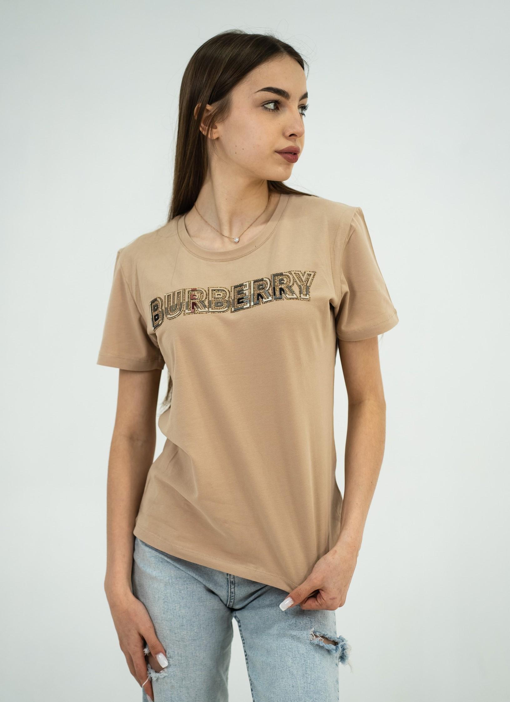 Футболка жіноча Burberry B-5050 L Light Brown - фото 2