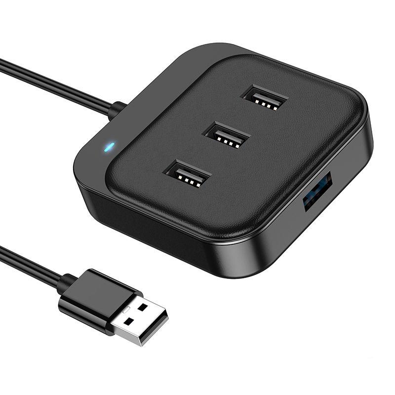 USB-хаб XPRO HB31 4в1 Черный (34378-01)