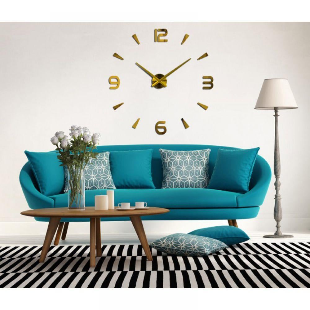 Часы настенные DIY 60-120 см арабские полосы Золотой (8516-020)