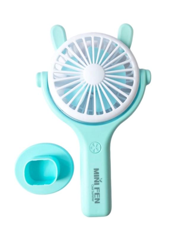 Вентилятор портативний Mini Fan 092 із акумулятором Блакитний - фото 4 Вентилятор портативний Mini Fan 092 із акумулятором Блакитний - фото 4