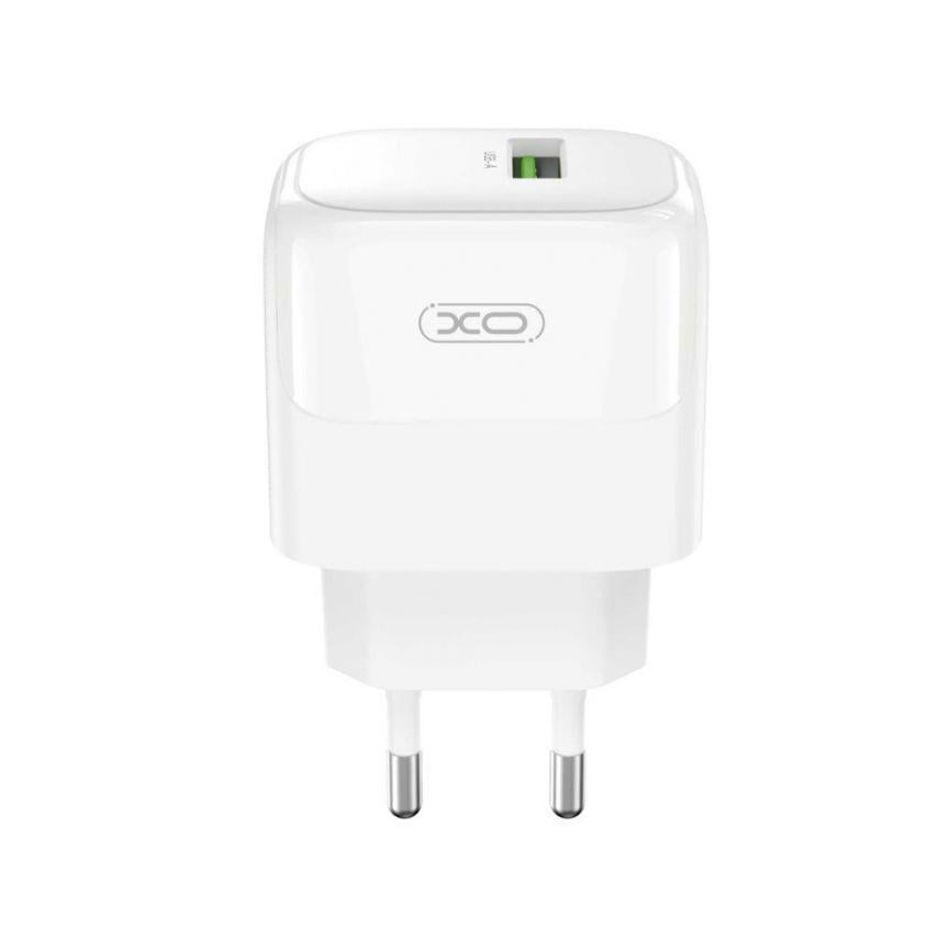 Адаптер Xo L135 1 USB/QC3.0/18 W White