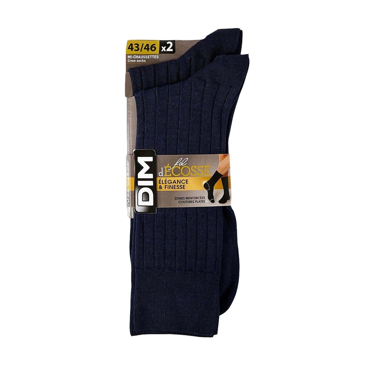 Носки DIM Fil d’Ecosse Anthracite 1