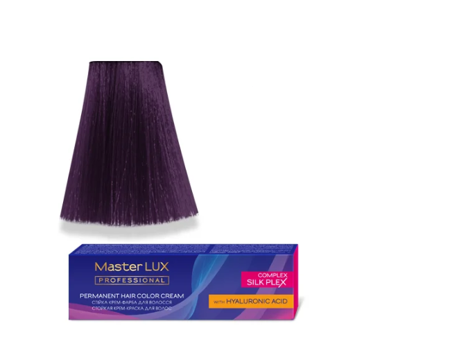 Крем-краска для волос стойкая Master LUX 5.6 60 мл Светлый фиолетовый шатен. Крем-краска для волос стойкая Master LUX 5.6 60 мл Светлый фиолетовый шатен.