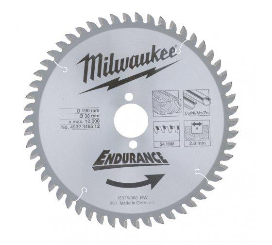 Пильный диск Milwaukee универсальный 190x30x2,8 54Z (4932346512)