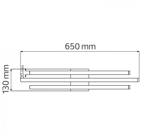 Люстра STANDART 30 Вт 650х130х130 мм 4000K (s616284) - фото 2