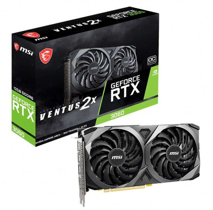 Видеокарта MSI RTX 3060 12 Гб GDDR6 15000 МГц (RTX 3060 VENTUS 2X 12G OC) - фото 4