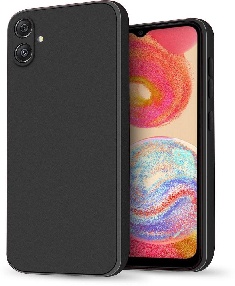 Силиконовый чехол HardCorner Samsung Galaxy A04e A042 (с микрофиброй) Black (37775-2B)