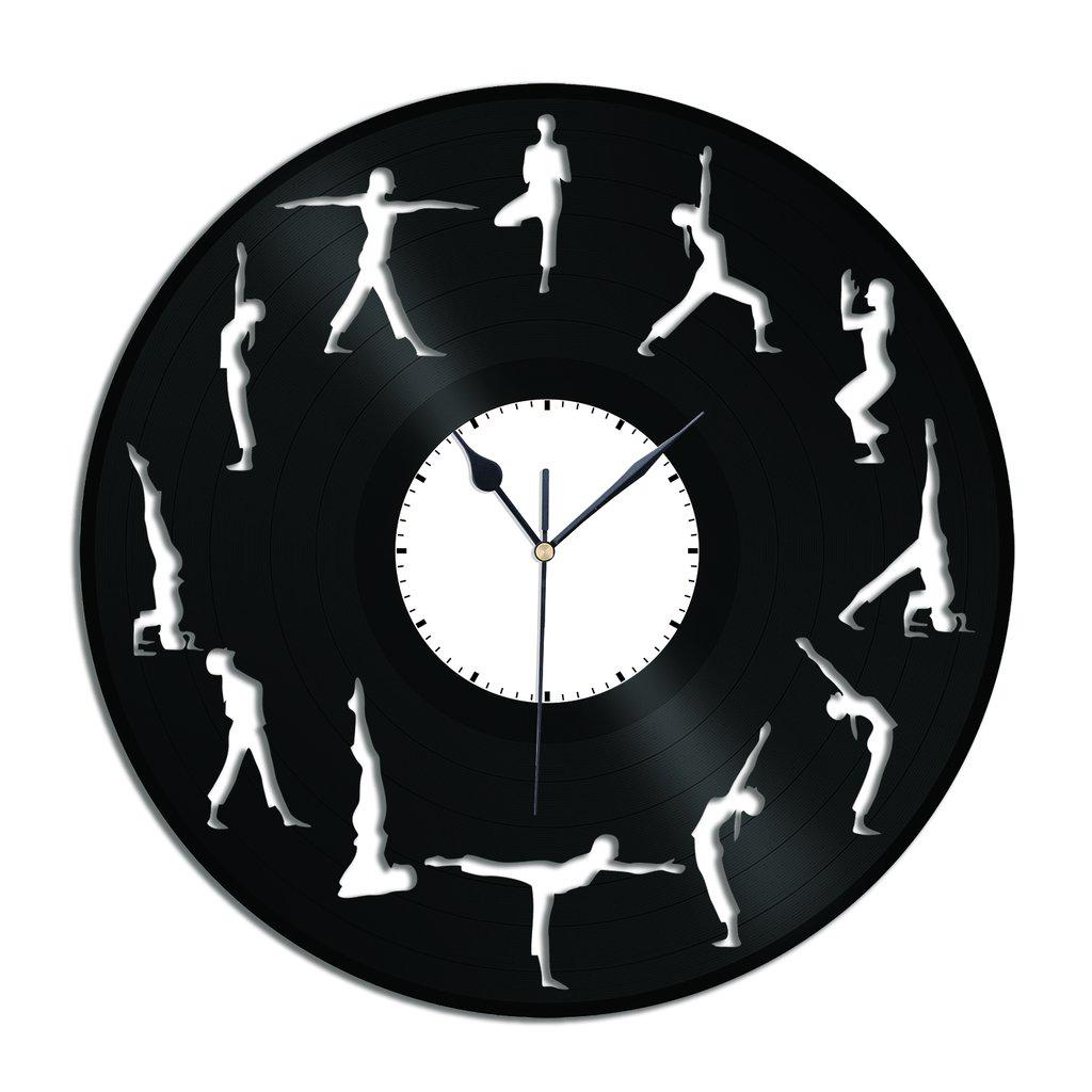 Часы настенные Йога 1968 из виниловой пластинки