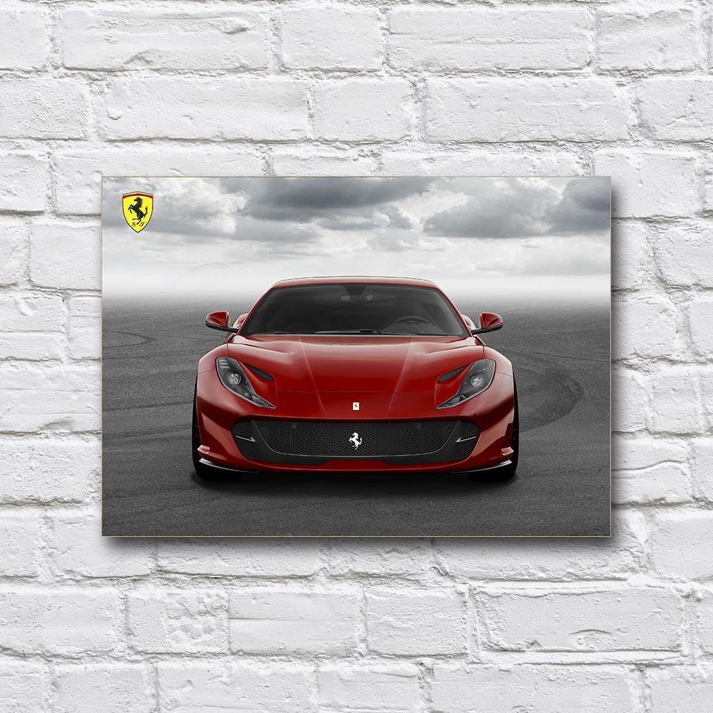 Постер деревянный Ferrari 812 Superfast 210х297 мм (18236144)