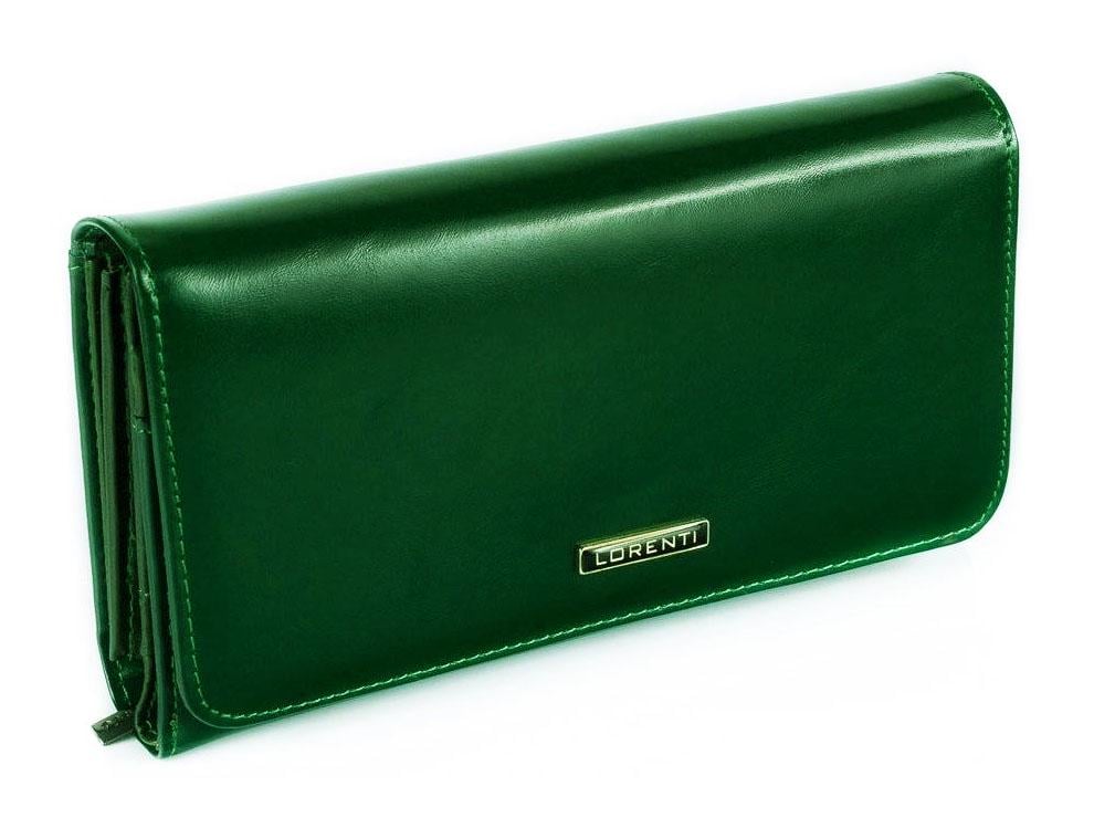 Кошелек женский кожаный LORENTI 1077-NIC RFID Зеленый