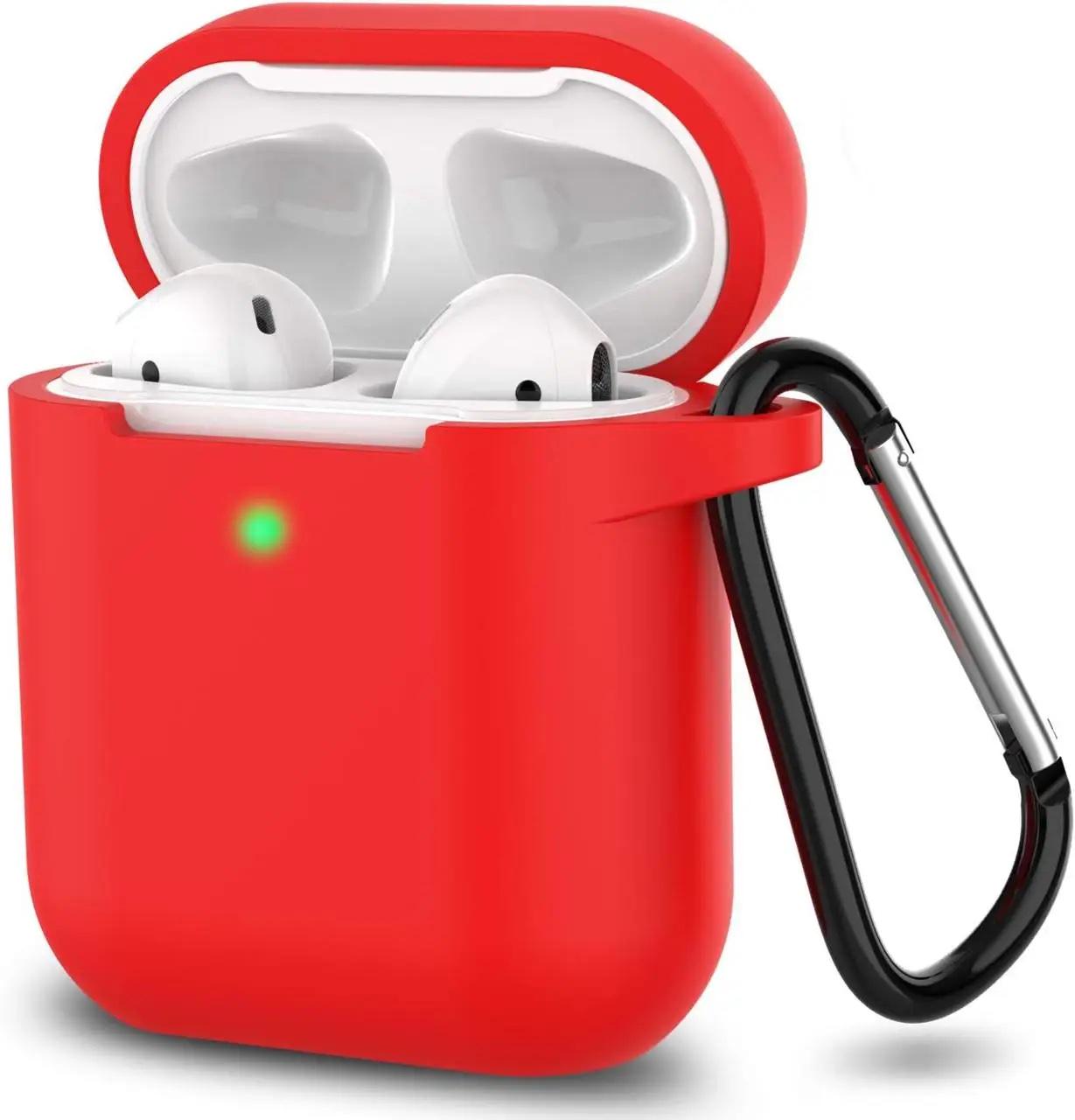 Чохол для навушників Apple AirPods 2 силіконовий Червоний (VANAX53003)
