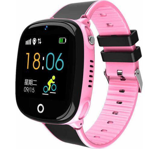 Детские смарт-часы Lemfo HW11 Aqua Plus с камерой и GPS отслеживанием Розовый