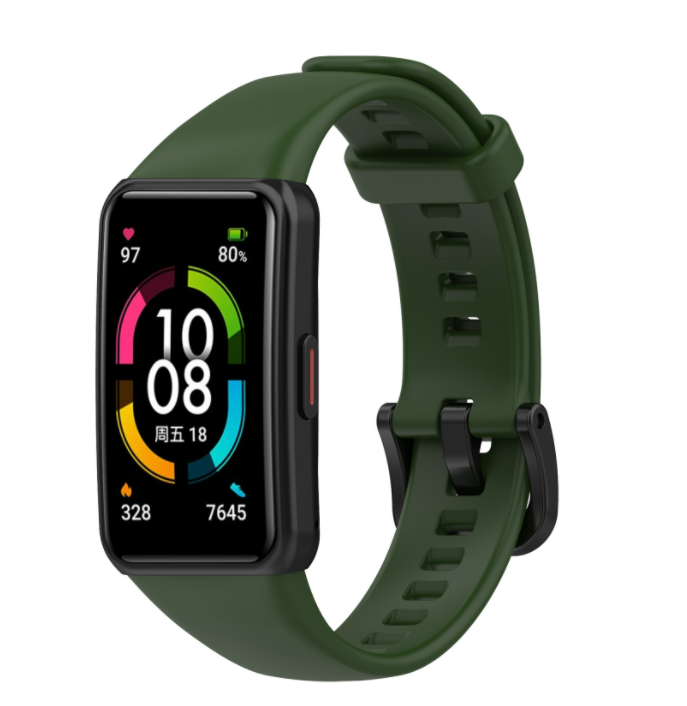 Ремешок CDK Silicone Sport Band Classic для Huawei Band 6 Virid (011342)