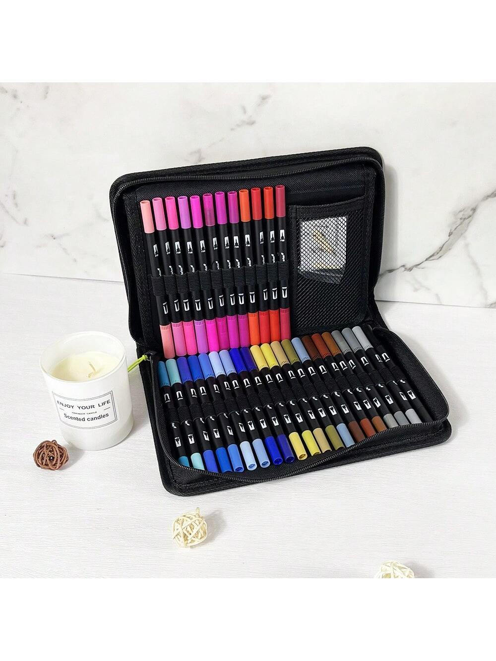 Набор двусторонних акварельных маркеров на водной основе с чехлом 60 шт. (784780601) - фото 3 Набор двусторонних акварельных маркеров на водной основе с чехлом 60 шт. (784780601) - фото 3