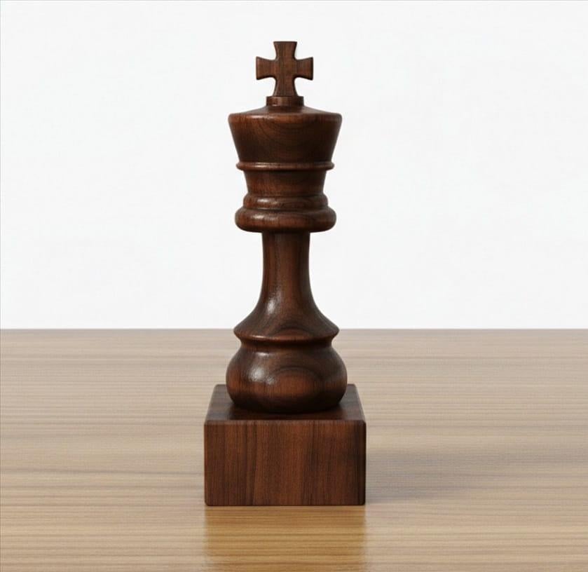Фигура шахматная деревянная Король Черный (30562338)