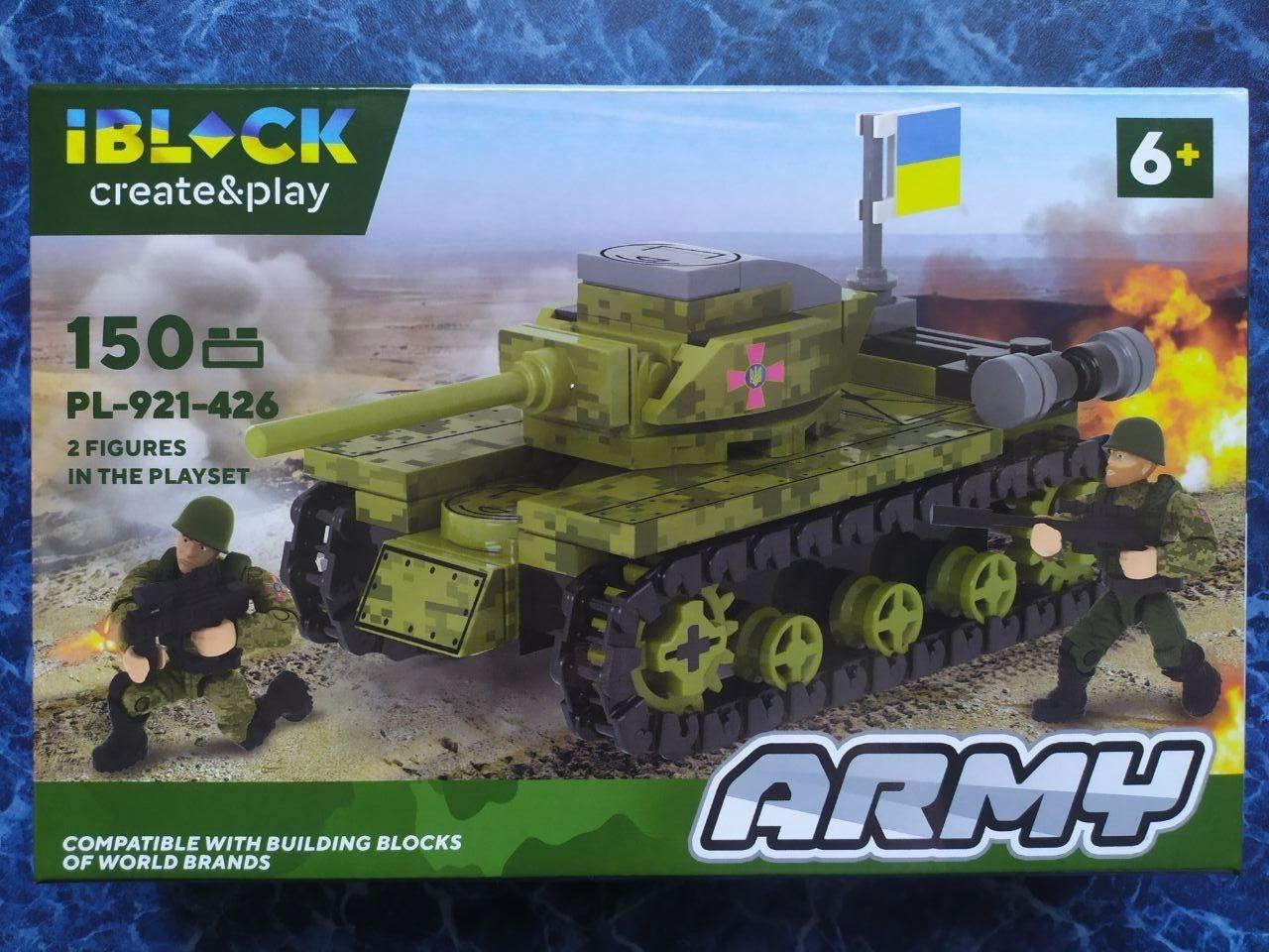 Конструктор Iblock Army Танк 150 дет. (PL-921-426)