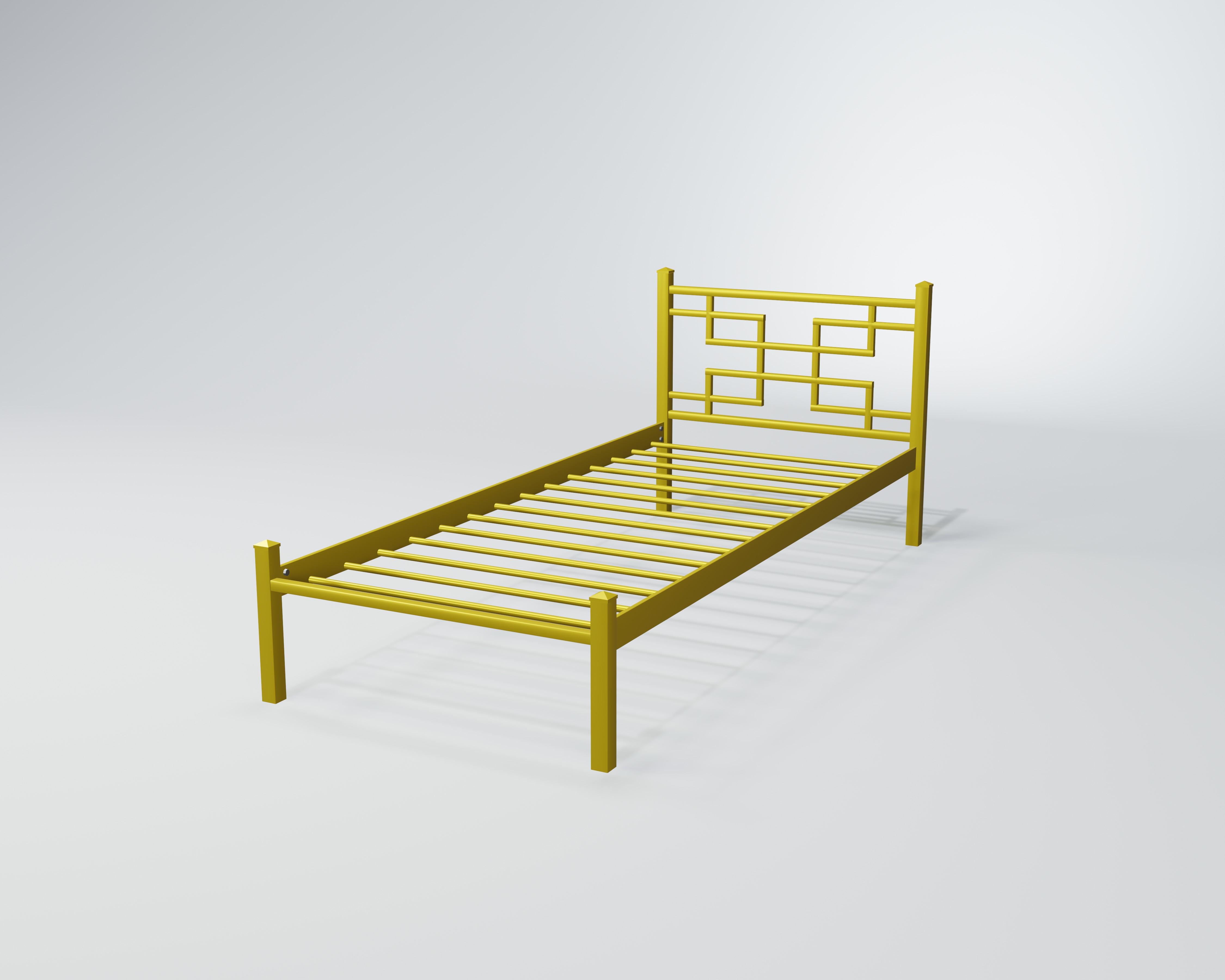 Кровать металлическая Фавор Мини 90x200 см Желтый