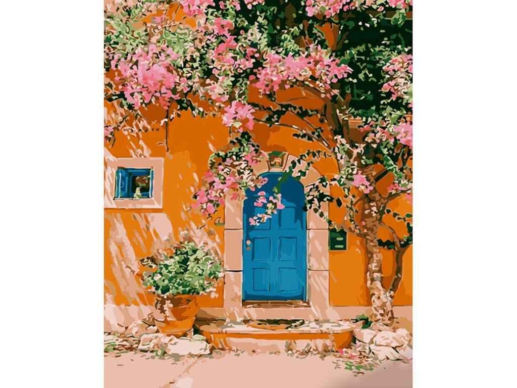 Картина по номерам Strateg Крыльцо прованса 40х50 см (GS1268)