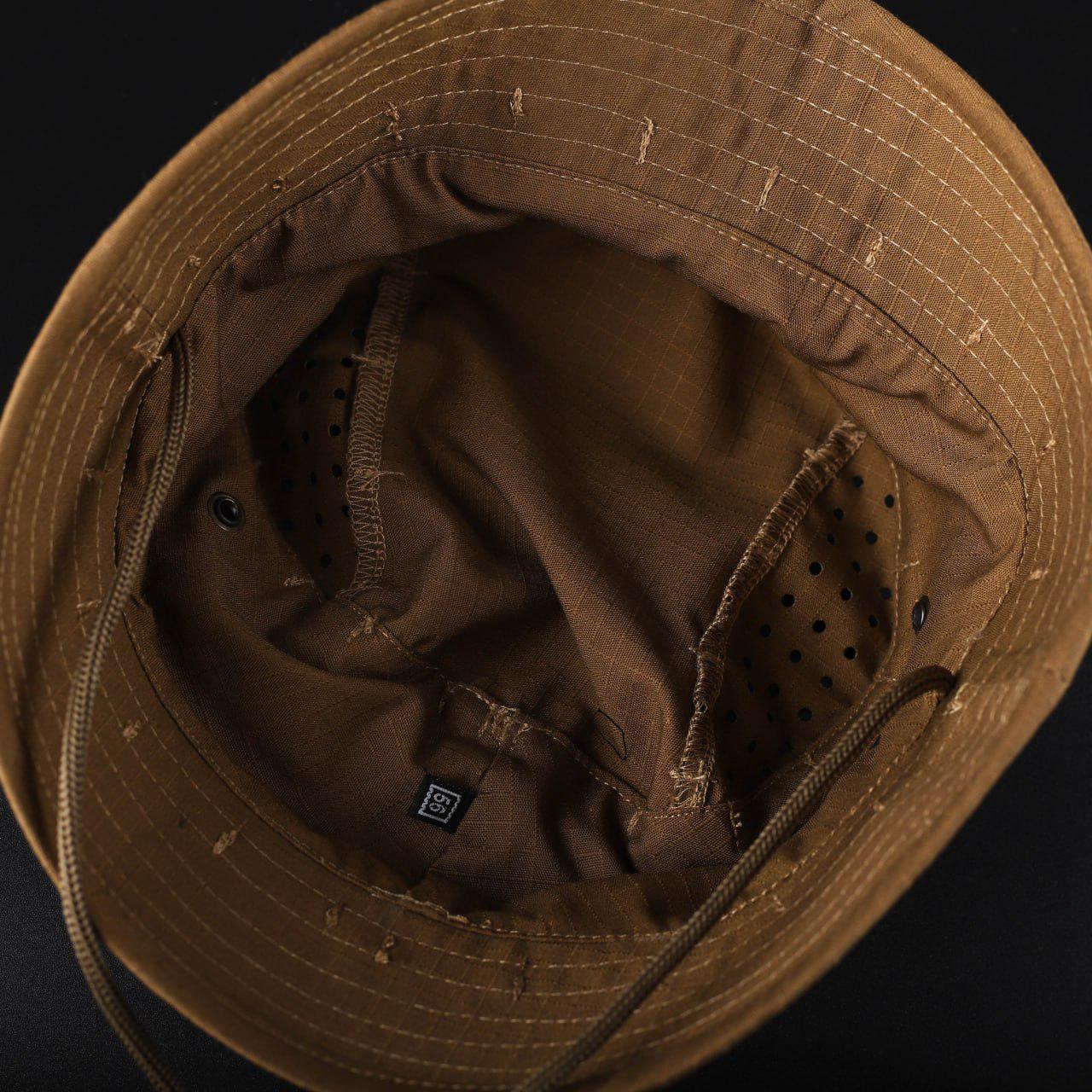 Панама военная рип-стоп FCT Design Хантер с фиксатором велкро р. 58 Койот - фото 7 Панама военная рип-стоп FCT Design Хантер с фиксатором велкро р. 58 Койот - фото 7