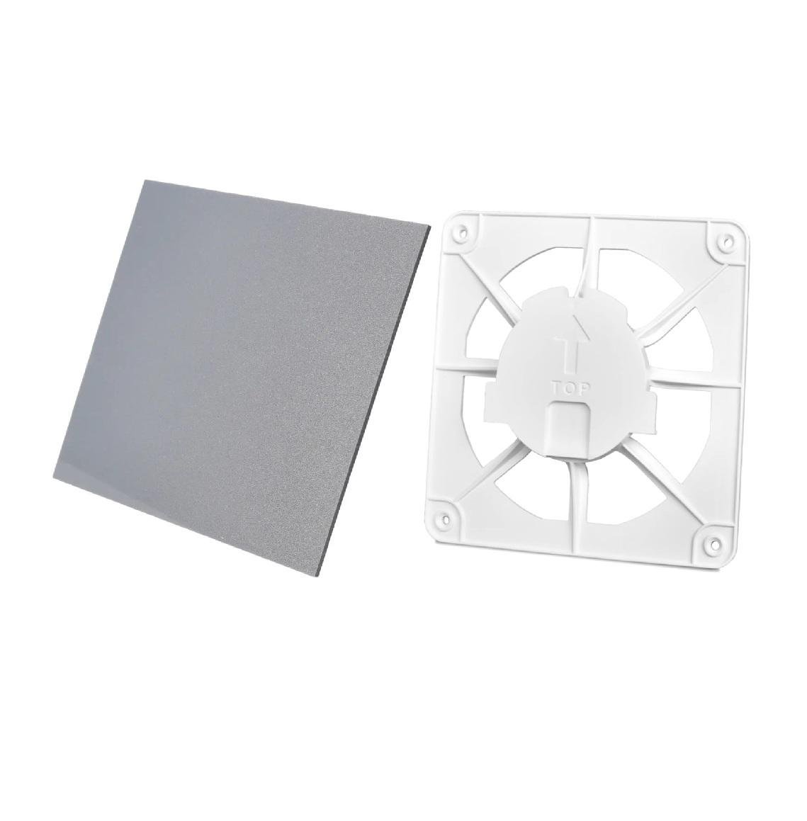Комплект вентиляционная решетка AirRoxy dRim grill и пластиковая панель Серый (02-300164)