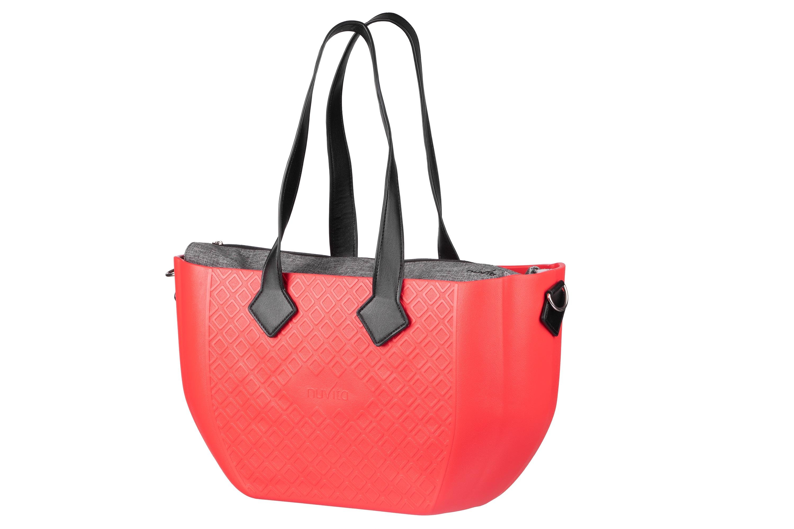 Сумка-органайзер для коляски Nuvita MyMia водонепроницаемая с ковриком и ремнями для крепления 45х15х24 см Red Black