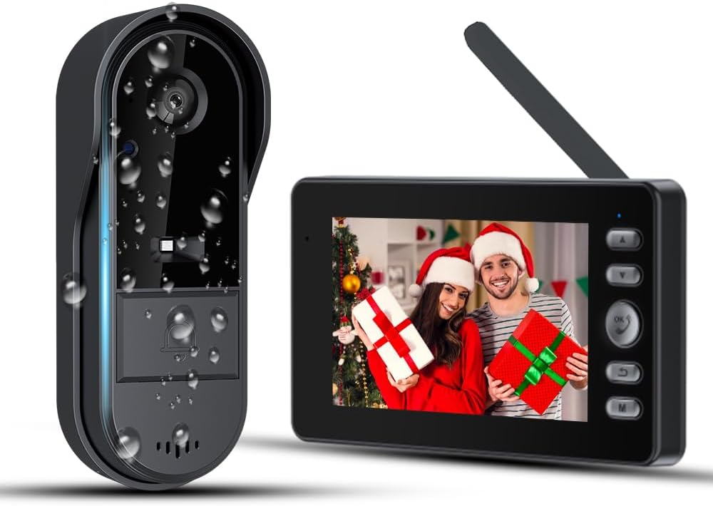 Видеодомофон беспроводной Winnes 4,3" IPS Full HD/угол 170°/ночное видение/IP65/автономная работа (3014987043)