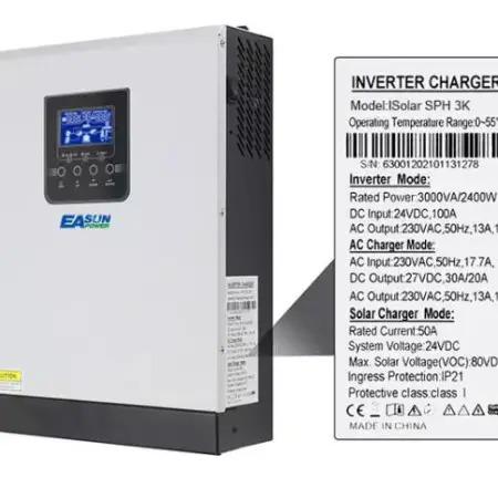 Инвертор автономный EASUN POWER солнечный многофункциональный 24 V ISolar SPH 3KW Белый (9381604) - фото 6