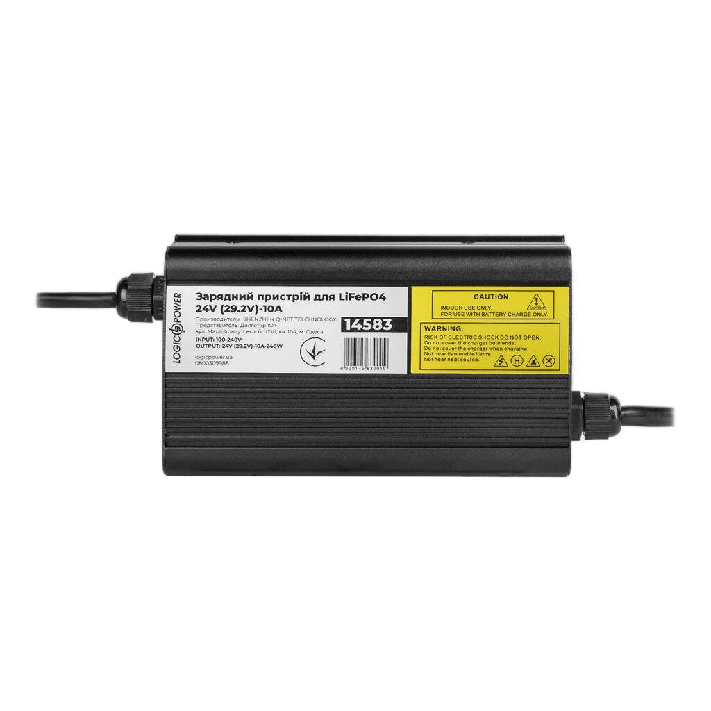 Зарядное устройство LogicPower 29,2V для аккумуляторов LiFePO4 24V 10 A 240W 110-240В с LED-индикатором (617963)