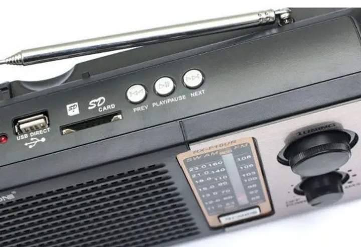 Портативная колонка Golon RX-F10UR AM/FM/SW с USB/SD-карт Black (0829) - фото 3 Портативная колонка Golon RX-F10UR AM/FM/SW с USB/SD-карт Black (0829) - фото 3