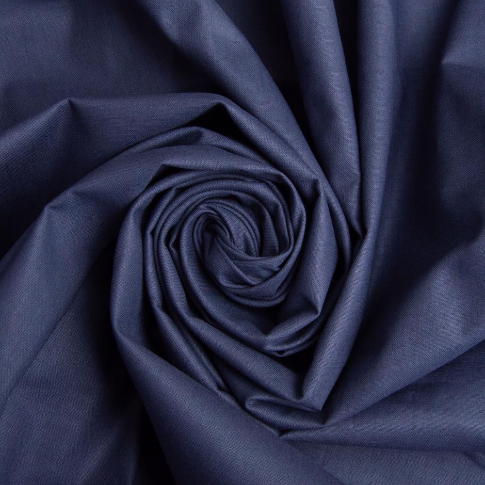 Ткань бязь ранфорс для постельного белья хлопок V-106 130 гр/м2 240 см Серо-синий