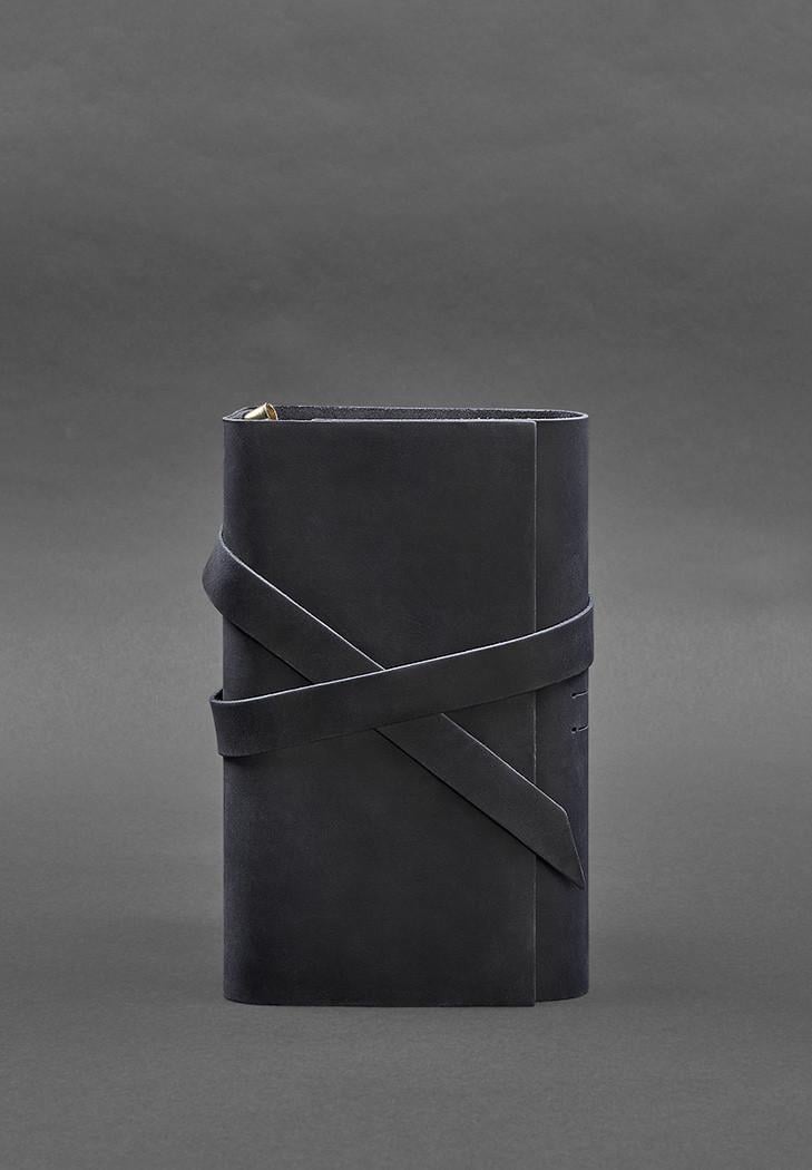 Кожаный блокнот Софт-бук 1.0 Синий (A-026382) - фото 1