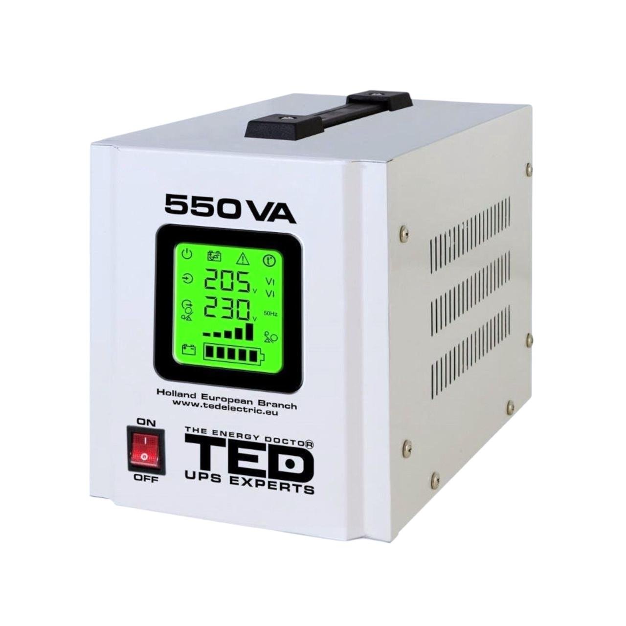 Джерело безперебійного живлення TED 550VA 300W