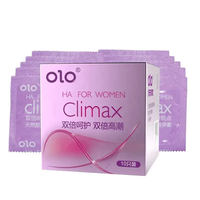 Презервативы OLO Climax с точками и ребрами 10 шт.