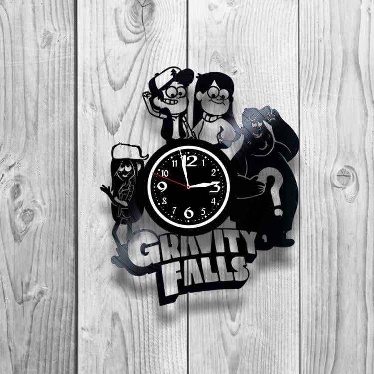 Часы настенные Gravity Falls 0501 из виниловой пластинки