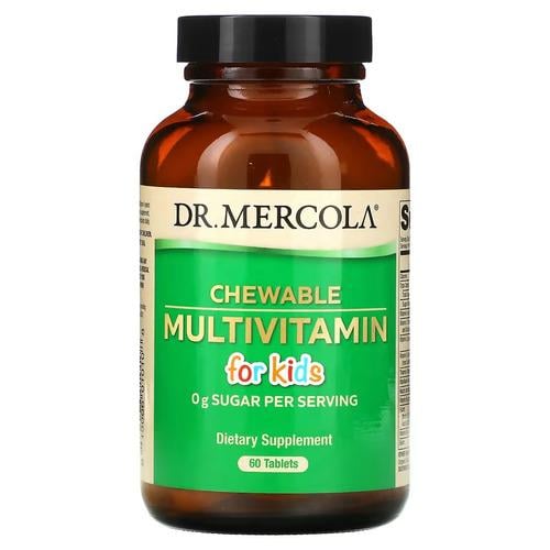 Мультивитамины для детей Dr. Mercola Chewable Multivitamin for Kids 60 табл. Апельсин (MCL-01010)