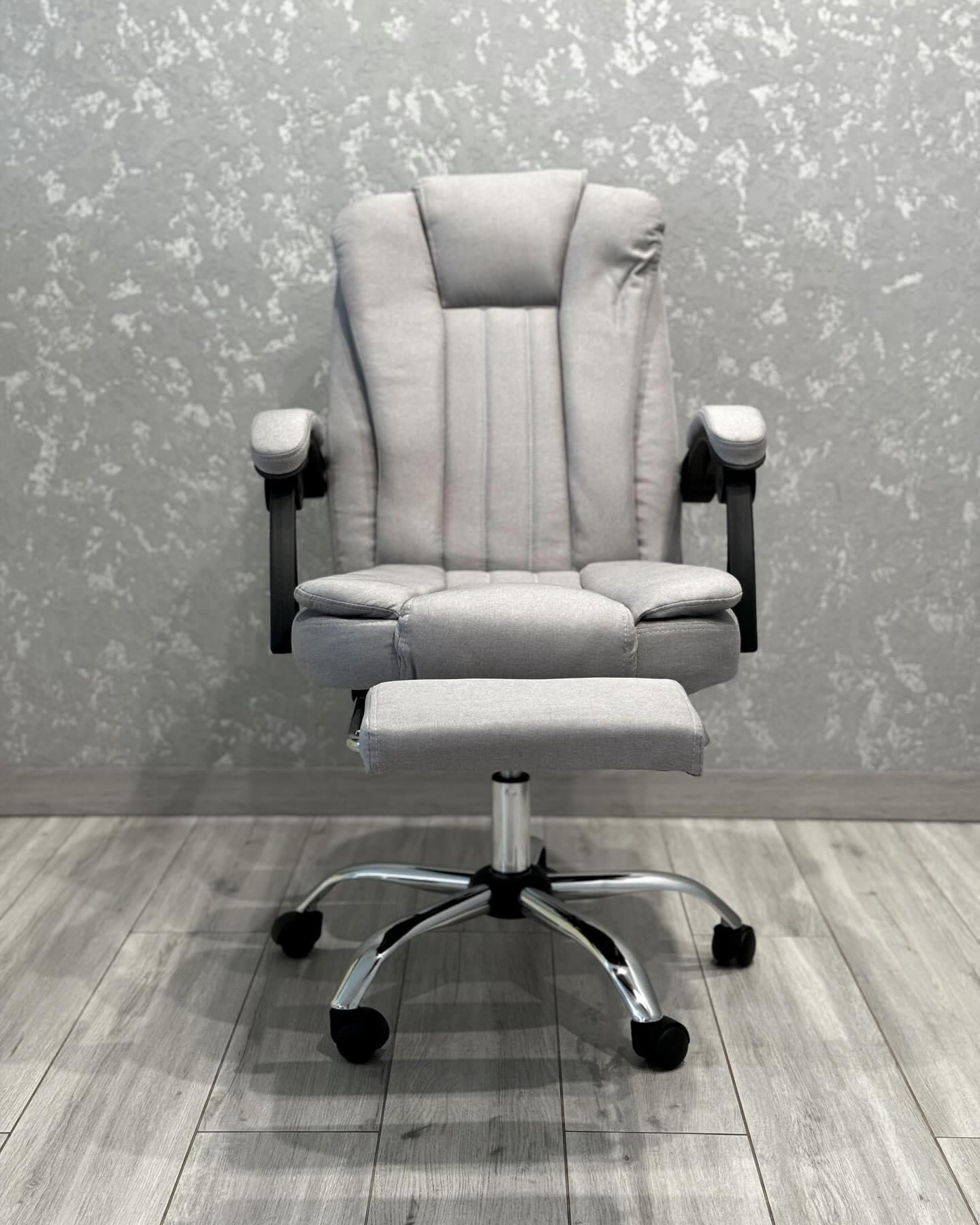 Крісло офісне з тканини BOSS KO22SZ Сірий - фото 1