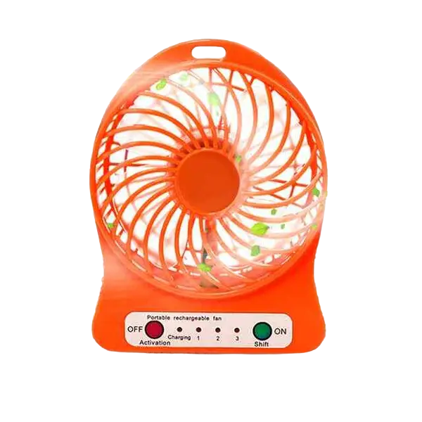 Вентилятор аккумуляторный 18650 MOD-01/3288 Оранжевый