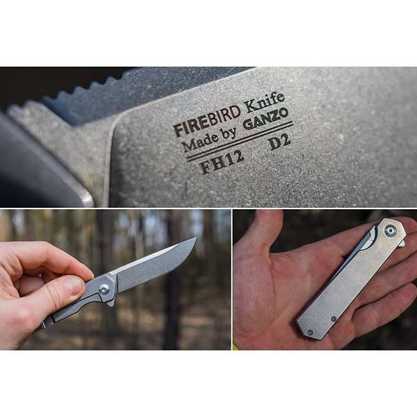 Нож охотничий складной Firebird by Ganzo FH12-SS - фото 7