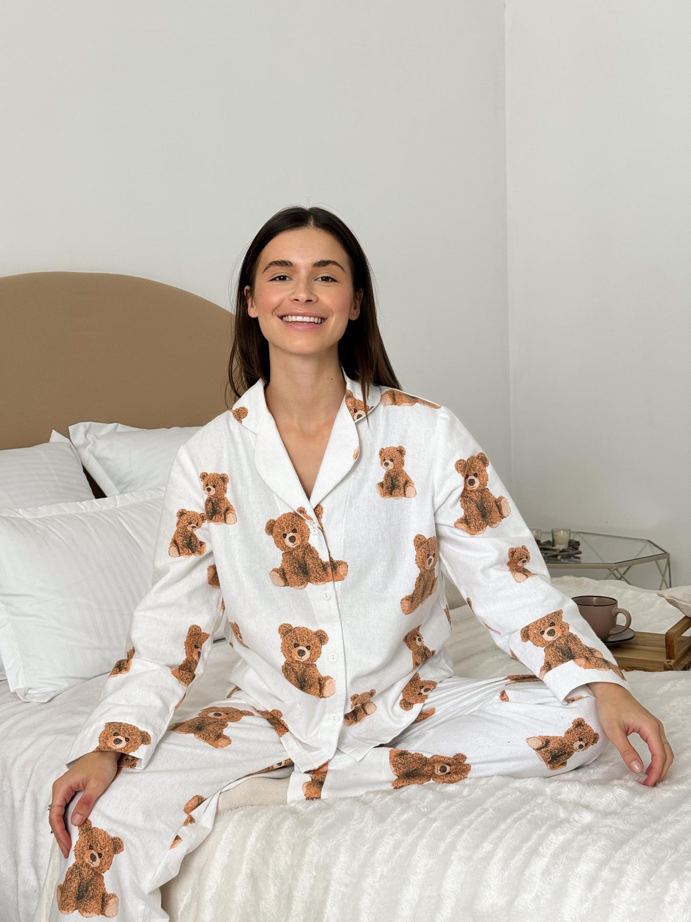 Піжама жіноча COSY Тедді сорочка і штани XL (F46P) - фото 4