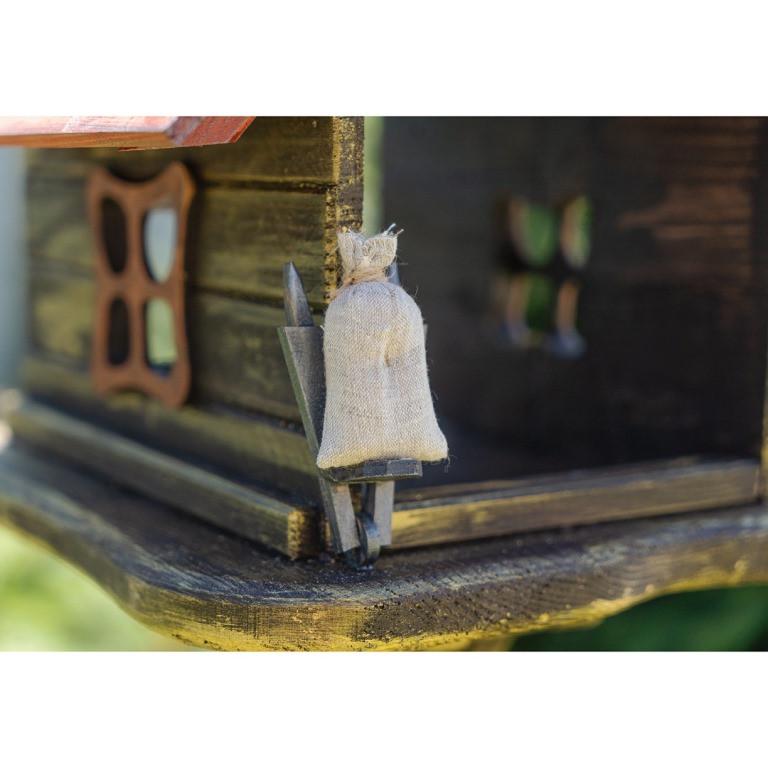 Кормушка для птиц Комора на ножке из дерева 30×29×27 см - фото 8 Кормушка для птиц Комора на ножке из дерева 30×29×27 см - фото 8