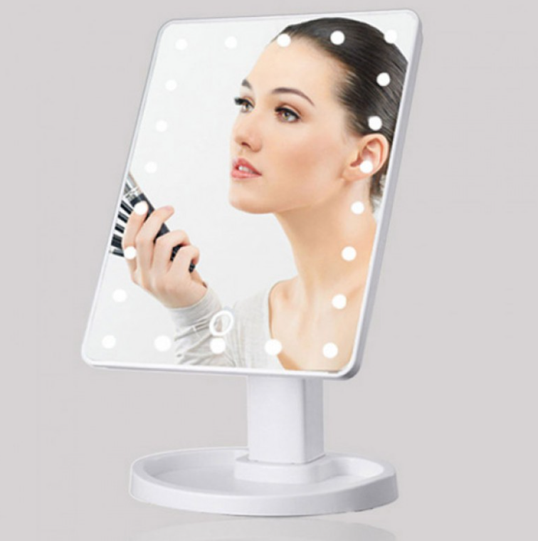 Дзеркало сенсорне настільне Moltis Magic Makeup Plus з LED підсвічуванням White (2625) - фото 4