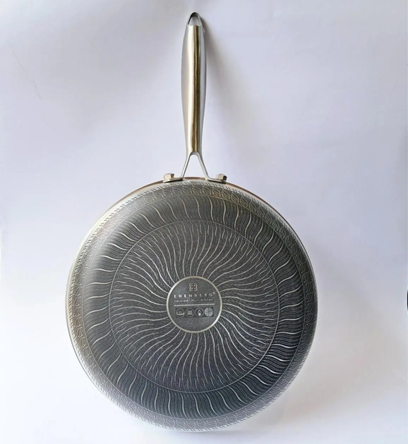 Сковорода Edenberg з нержавіючої сталі антипригарне покриття 28х5,5 см (29596962) - фото 6 Сковорода Edenberg з нержавіючої сталі антипригарне покриття 28х5,5 см (29596962) - фото 6